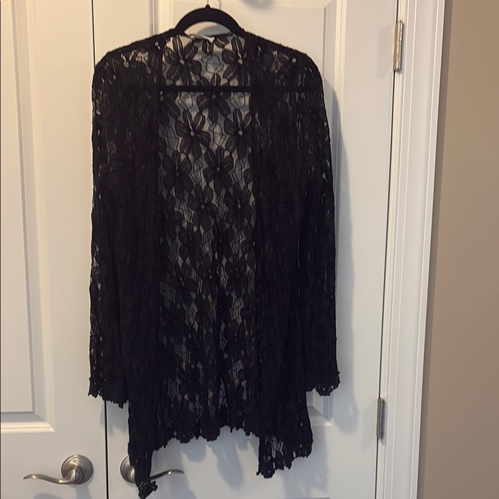 Black Lace Cardigan
